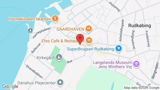 Erhvervslokaler til leje i Rudkøbing - Foto fra Google Street View