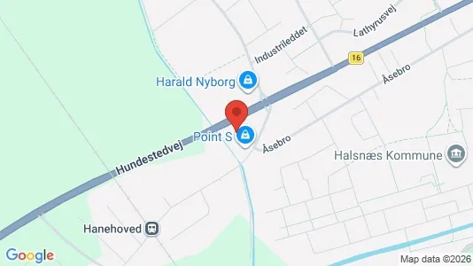 Erhvervslokaler til leje i Frederiksværk - kort over placeringen
