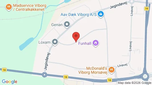 Erhvervslokaler til leje i Viborg - Foto fra Google Street View