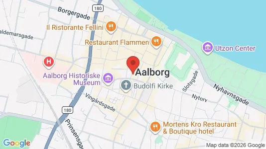 Erhvervslokaler til leje i Aalborg Centrum - kort over placeringen