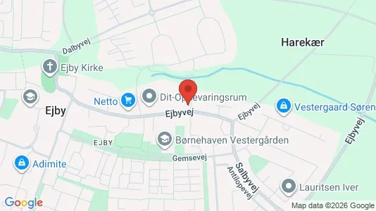 Erhvervslokaler til leje i Lille Skensved - kort over placeringen