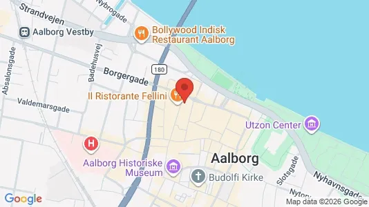 Erhvervslokaler til leje i Aalborg Centrum - kort over placeringen