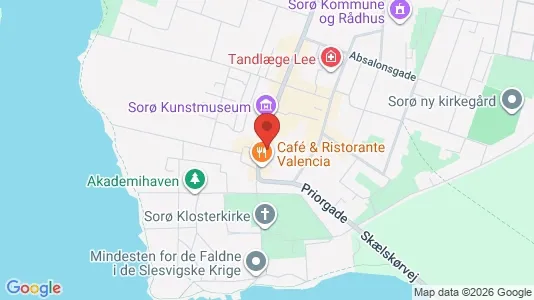 Erhvervslokaler til leje i Sorø - kort over placeringen