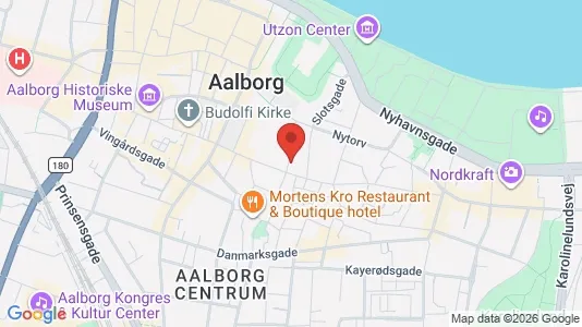 Erhvervslokaler til leje i Aalborg Centrum - kort over placeringen