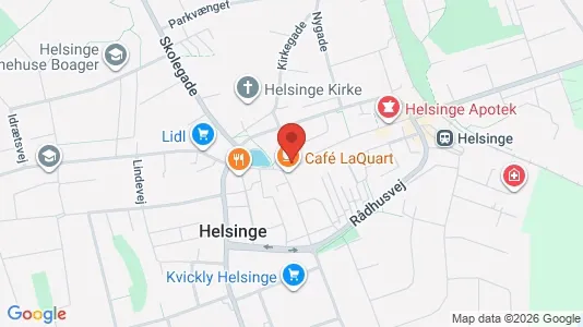 Erhvervslokaler til leje i Helsinge - kort over placeringen
