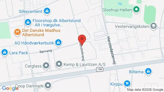 Erhvervslokaler til leje i Albertslund - kort over placeringen