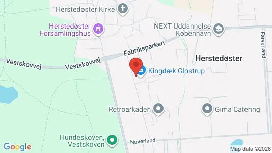 Erhvervslokaler til leje i Glostrup - kort over placeringen