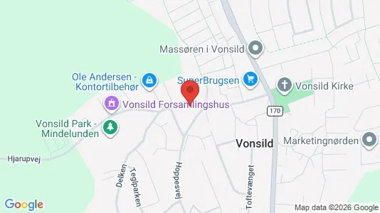 Erhvervslokaler til leje i Kolding - kort over placeringen