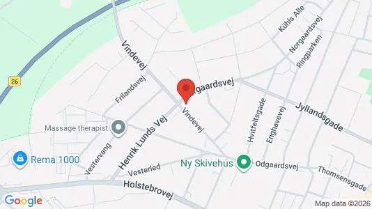 Erhvervslokaler til leje i Skive - Foto fra Google Street View