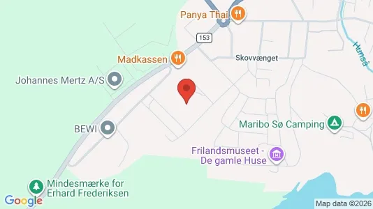 Erhvervslokaler til leje i Maribo - kort over placeringen