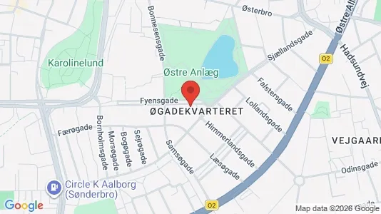 Erhvervslokaler til leje i Aalborg Centrum - kort over placeringen