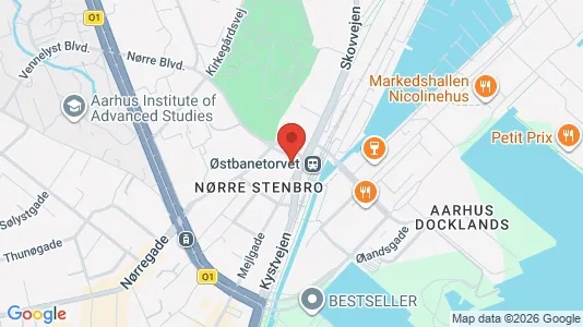 Erhvervslokaler til leje i Århus C - Foto fra Google Street View