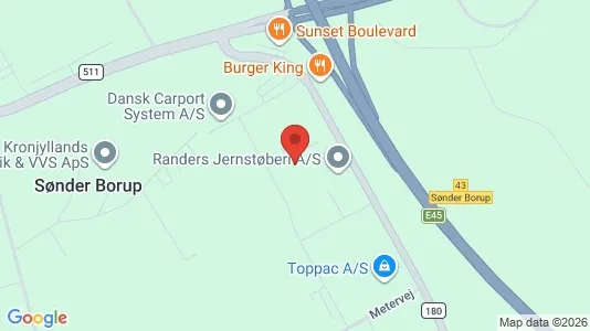Erhvervslokaler til leje i Randers SV - kort over placeringen