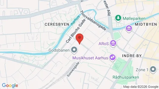 Erhvervslokaler til leje i Århus C - Foto fra Google Street View