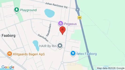 Erhvervslokaler til leje i Faaborg - kort over placeringen
