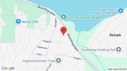 Erhvervslokaler til leje i Kolding - kort over placeringen