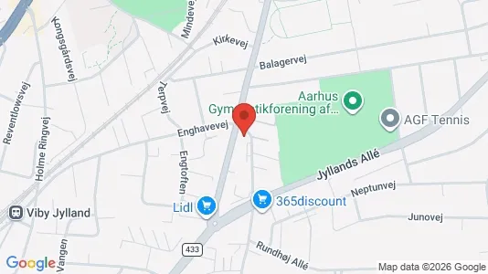 Erhvervslokaler til leje i Viby J - kort over placeringen