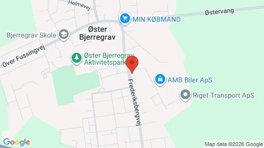 Erhvervslokaler til leje i Randers NV - kort over placeringen