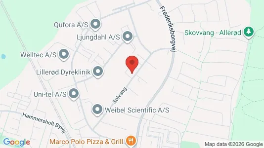 Erhvervslokaler til leje i Allerød - Foto fra Google Street View
