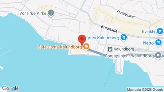 Erhvervslokaler til leje i Kalundborg - kort over placeringen
