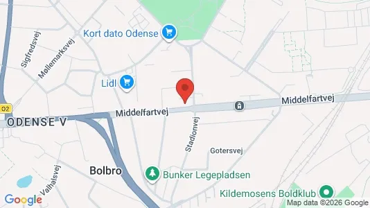 Erhvervslokaler til leje i Odense V - Foto fra Google Street View