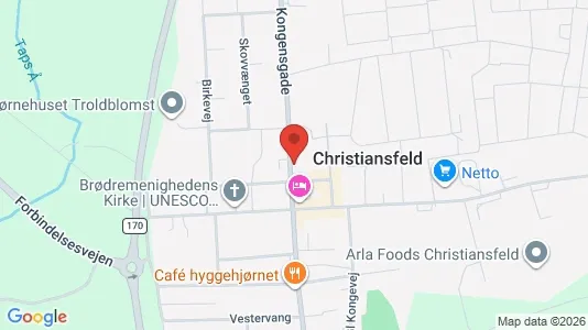 Erhvervslokaler til leje i Christiansfeld - Foto fra Google Street View