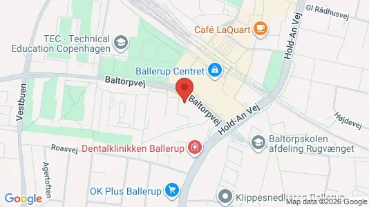 Erhvervslokaler til leje i Ballerup - kort over placeringen
