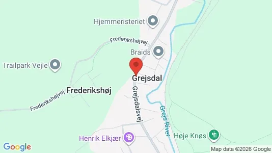 Erhvervslokaler til leje i Vejle Centrum - kort over placeringen