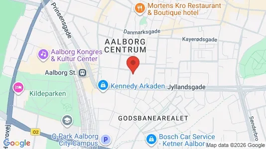 Erhvervslokaler til leje i Aalborg Centrum - Foto fra Google Street View