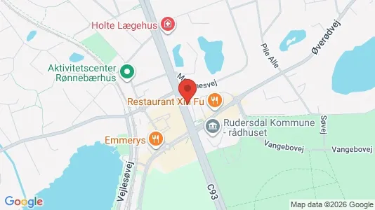 Erhvervslokaler til leje i Holte - kort over placeringen