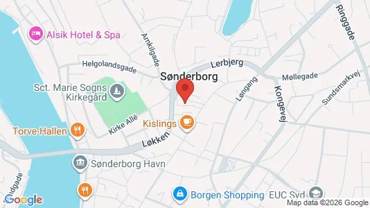Erhvervslokaler til leje i Sønderborg - kort over placeringen