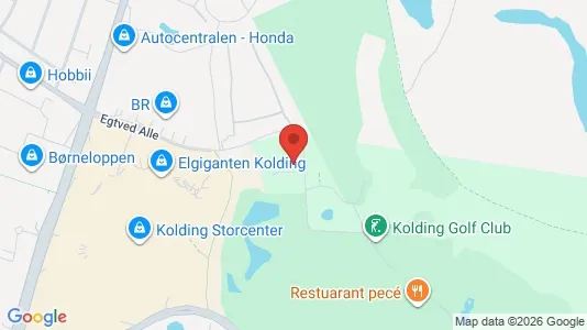 Erhvervslokaler til leje i Kolding - kort over placeringen