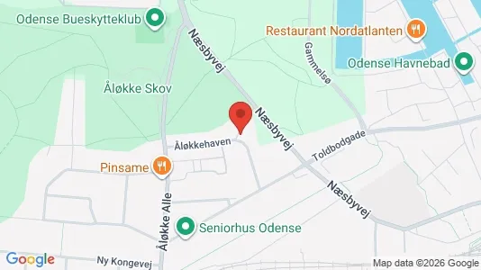 Erhvervslokaler til leje i Odense C - kort over placeringen