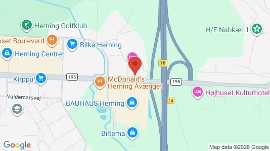 Erhvervslokaler til leje i Herning - Foto fra Google Street View