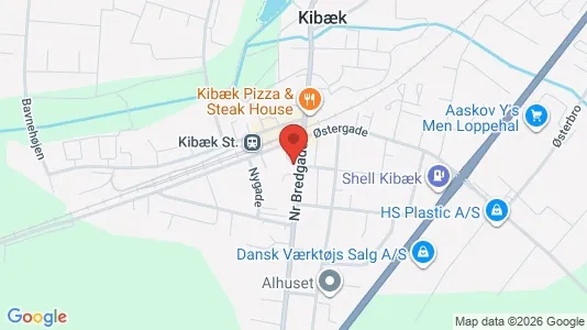 Erhvervslokaler til leje i Kibæk - Foto fra Google Street View