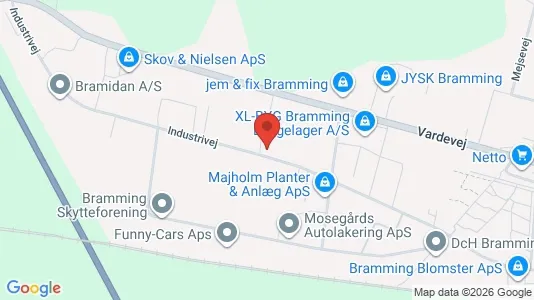 Erhvervslokaler til leje i Bramming - Foto fra Google Street View