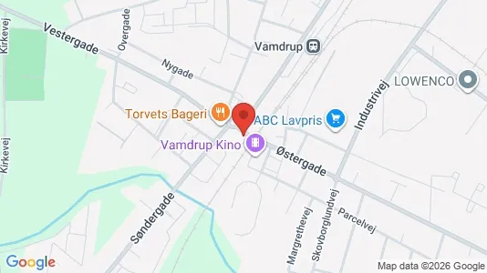 Erhvervslokaler til leje i Vamdrup - Foto fra Google Street View