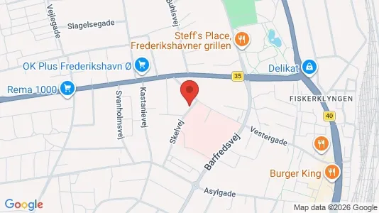 Erhvervslokaler til leje i Frederikshavn - Foto fra Google Street View