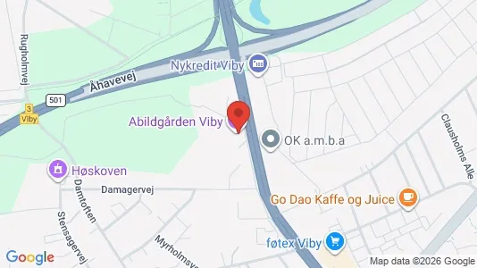 Erhvervslokaler til leje i Viby J - kort over placeringen