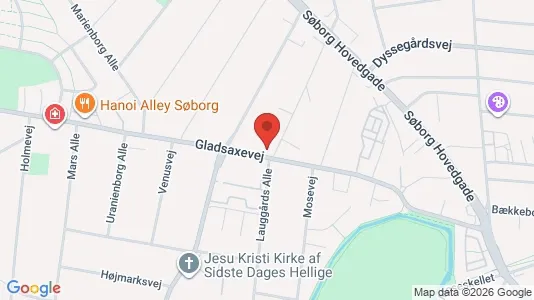 Erhvervslokaler til leje i Søborg - kort over placeringen