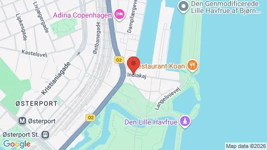 Erhvervslokaler til leje i Østerbro - kort over placeringen