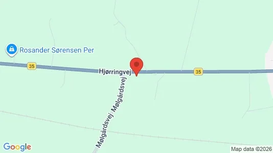 Erhvervslokaler til leje i Hjørring - kort over placeringen