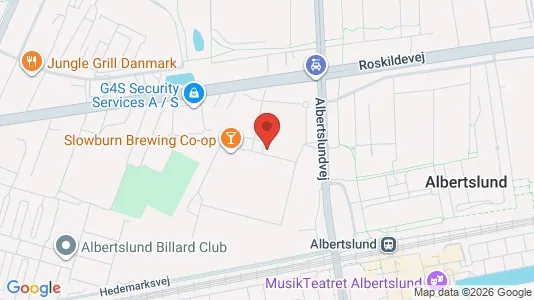 Erhvervslokaler til leje i Albertslund - kort over placeringen