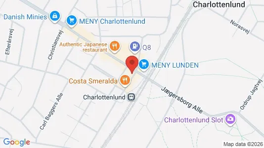 Erhvervslokaler til leje i Charlottenlund - Foto fra Google Street View