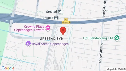 Erhvervslokaler til leje i København S - kort over placeringen