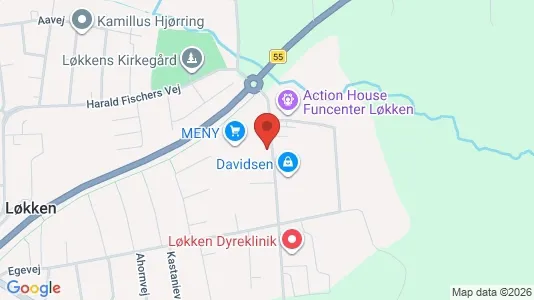 Erhvervslokaler til leje i Løkken - Foto fra Google Street View