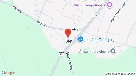 Erhvervslokaler til leje i Tranbjerg J - kort over placeringen