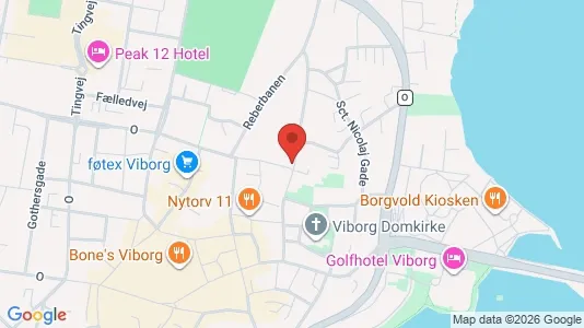 Erhvervslokaler til leje i Viborg - kort over placeringen