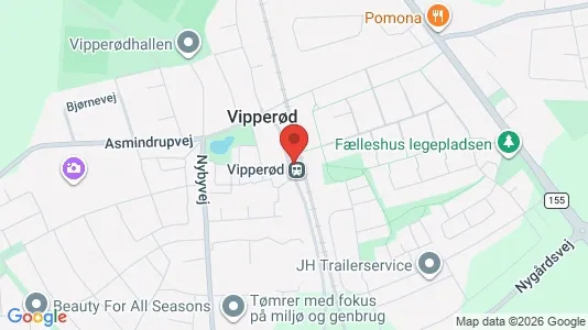 Erhvervslokaler til leje i Vipperød - Foto fra Google Street View