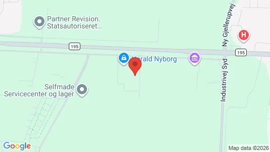Erhvervslokaler til leje i Herning - kort over placeringen